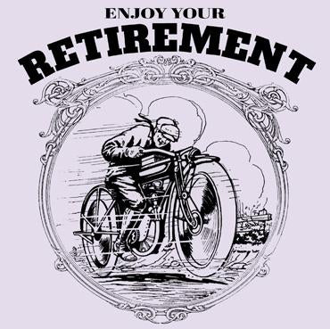 GC113 - Profitez de votre retraite (moto) Carte de vœux