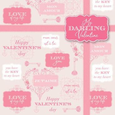 GED103 - My Darling Valentine Greeting Card