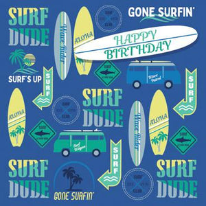GED110 - Joyeux anniversaire (Gone Surfing) Carte de vœux