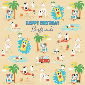 GED119 - Happy Birthday Boyfriend Greeting Card