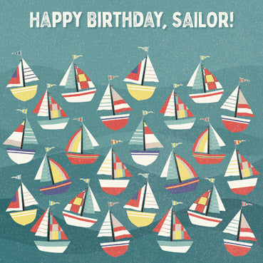 GED137 - Happy Birthday Sailor Greeting Card