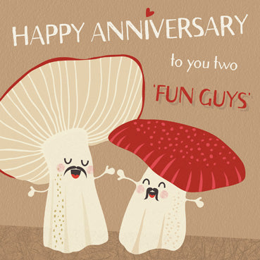 GED151 - 'Fun Guys' Anniversary Card (6 Cards)