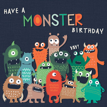 GED155 - Have a Monster Birthday Birthday Card (6 Cards)