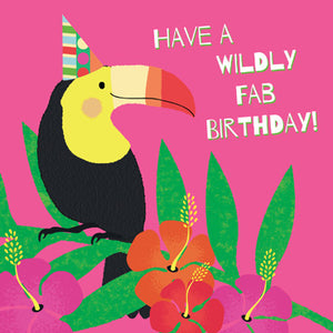 GED158 - Carte d'anniversaire Toucan (6 cartes)