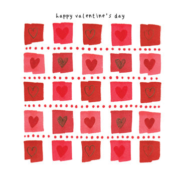 GED160 - Valentines Day Grid Greeting Card (6 Cards)