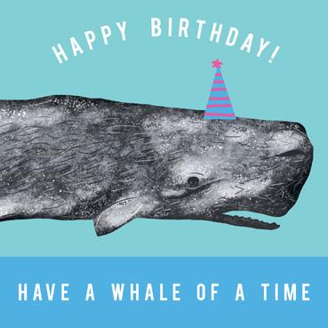 IYB118 - Birthday Whale of a Time Greeting Card