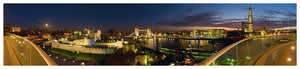 LDN-009 - Carte postale panoramique de la Tour de Londres, du Tower Bridge et du Shard