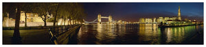 LDN-010 - Carte postale panoramique de la Tour de Londres et du London Bridge