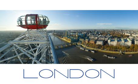 LDN-04 - Londres depuis le London Eye Carte postale