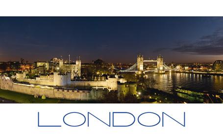 LDN-06 - Tower of London & Tower Bridge Postcard