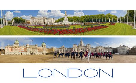 LDN-07 - Buckingham Palace/Horseguards Parade Postcard