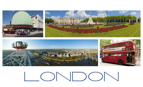 LDN-13 - Views of London Postcard