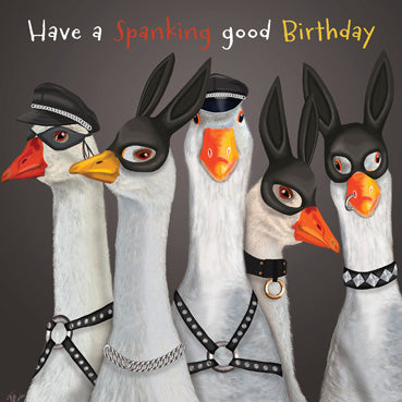 LLL101 - Spanking Good Birthday Card (6 Cards)