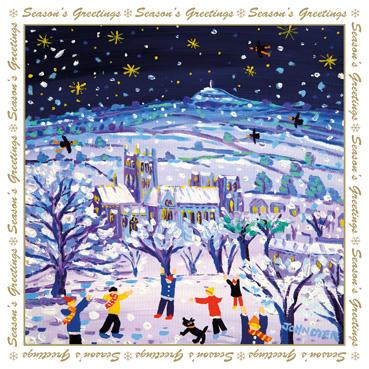 LXM119 (Pack) - Pack de Noël étoiles et flocons de neige à la cathédrale de Wells (5 cartes)