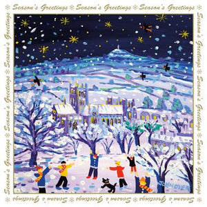 LXM119 (Pack) - Pack de Noël étoiles et flocons de neige à la cathédrale de Wells (5 cartes)