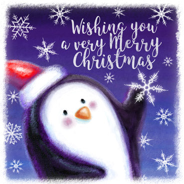 LXM127(Pack) - Merry Penguin Christmas Card Pack (5 cards)