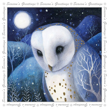 LXM134 - Pack de Noël Moonlight Owl (5 cartes) 1 unité = 3 paquets