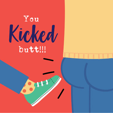 MEM108 - You Kicked Butt Greeting Card (6 Cards)