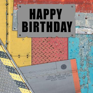 MTC102 - Happy Birthday (Metal) Foil Finish Greeting Card