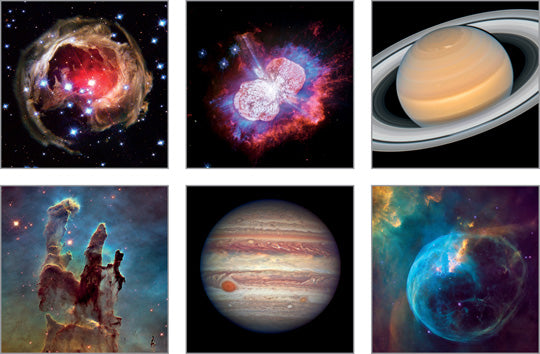 NC-TFF501 - Space The Final Frontier Notecard Pack  (3 Packs of 6 cards)