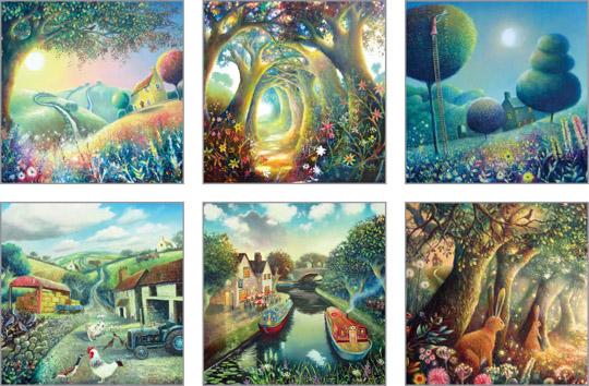 NC-TR501 - Twilight Realm Notecard Pack  (3 Packs of 6 cards)