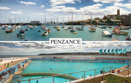 PCC592 - Carte postale du port et de la piscine du Jubilé de Penzance Cornwall