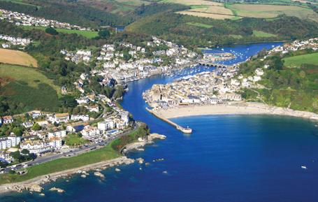 PCC617 - Aerial View of Looe Cornwall Postcard
