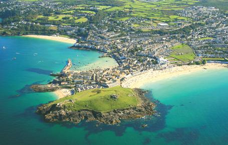 PCC623 - Aerial View of St Ives Postcard