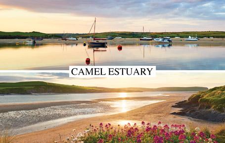 PCC663 - Two Views of the Camel Estuary Cornwall Postcard