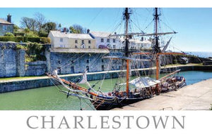 PCC671 - Charlestown Tall Ship Cornwall Postcard