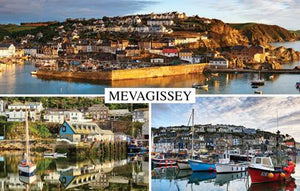 PCC695 - Three Views of Mevagissey Postcard