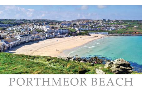 PCC712 - Porthmeor Beach St Ives Cornwall Postcard