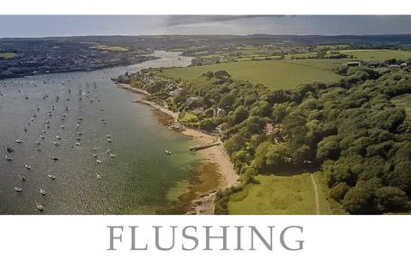 PCC735 - Aerial View of Flushing, Cornwall Postcard