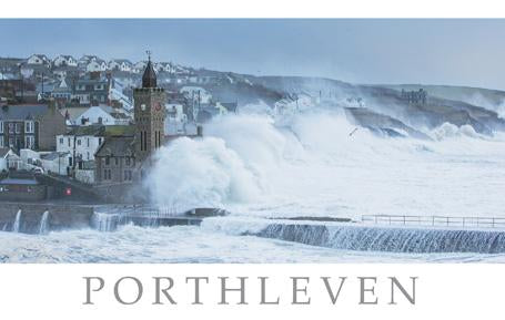 PCC757 - Stormy Day Porthleven Postcard