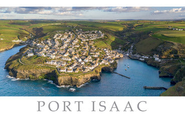 PCC797 - Port Isaac Aerial Postcard (25 Cards)