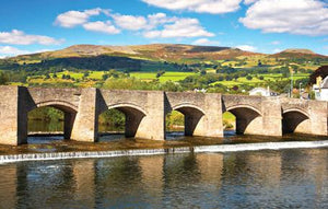 PCW511 - Crickhowell Bridge with Pen Cerrig-calch and Table Mountain Postcard