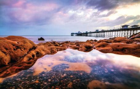 PCW540 - Rock Pool at Llandudno Pier Postcard