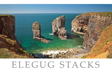 PCW606 - Elegug Stacks Pembrokeshire Postcard