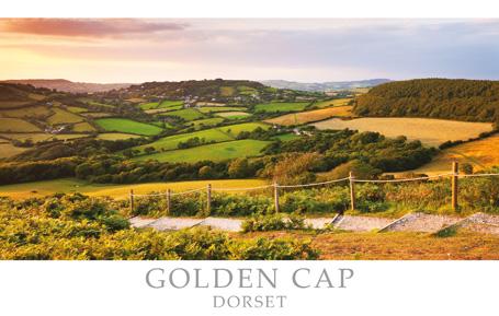 PDR514 - Golden Cap Dorset Postcard