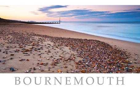 PDR539 - Carte postale au lever du soleil de Bournemouth