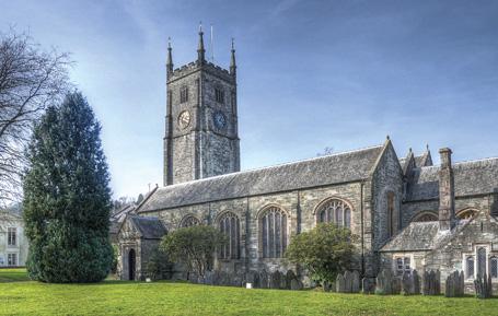 PDV526 - St Eustachius' Parish Church Tavistock Postcard