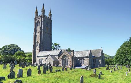 PDV534 - Widecombe Church Dartmoor Postcard