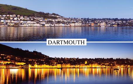 PDV558 - Dartmouth Day and Night Postcard