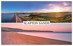 PDV629 - Slapton Sands Split View Postcard