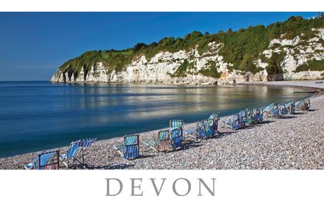 PDV644 - Beer Beach Devon Postcard