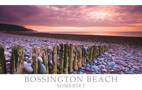 PST502 - Bossington Beach Exmoor Postcard