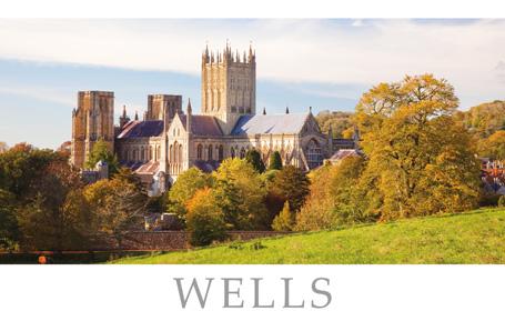 PST559 - Carte postale de la cathédrale de Wells Somerset