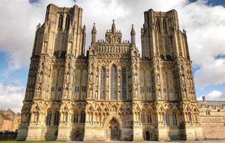 PST560 - Carte postale de la cathédrale de Wells