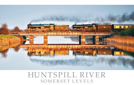 PST574 - Carte postale de la rivière Huntspill Somerset