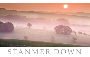 PSX515 - Carte postale Stanmer Down East Sussex (25 cartes)